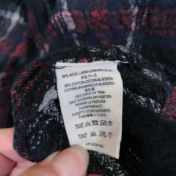 Free People wool plaid JOHNNY ON THE SPOT tunic - Picture 8 of 8